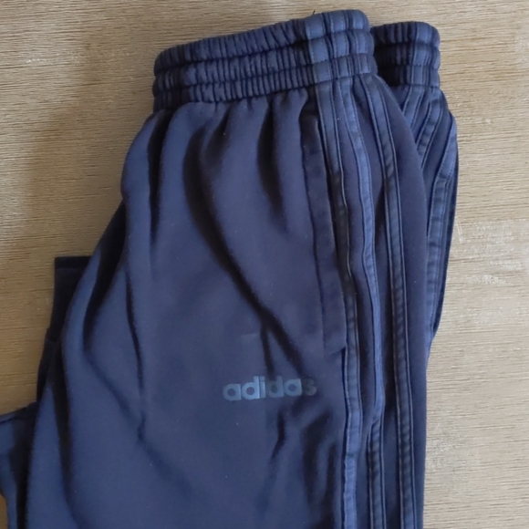 adidas Other - Adidas 3 stripe black x black joggers